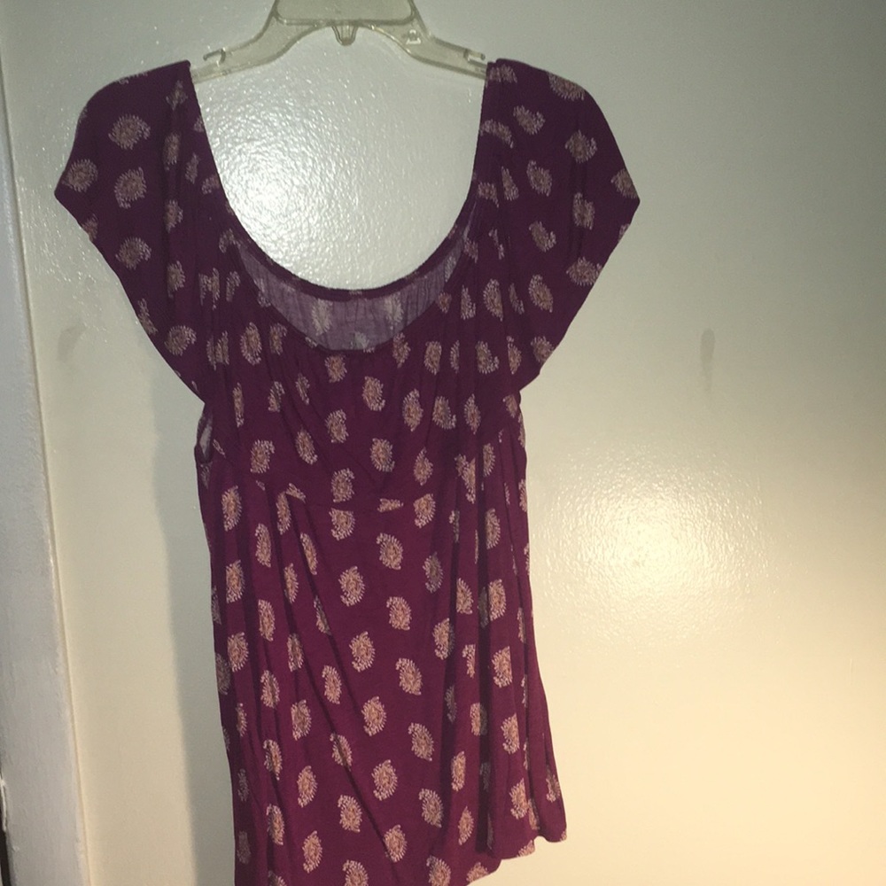 Purple off the shoulder top